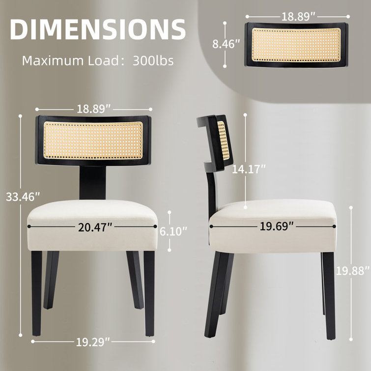 Bayou Breeze Carrew Fabric Side Chair Dining Chair Wayfair Canada